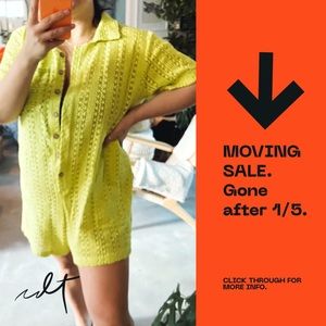 Free people crochet romper